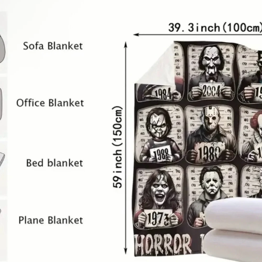 Brand New Horror Icons Halloween Fleece Blanket